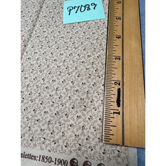 Barbara Brackman Moda Babys Pantalettes 1850-1900 Cotton Fabric 18" x 22" Brown - Picture 2 of 6